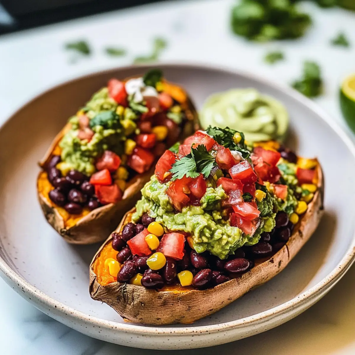 Black Bean Stuffed Sweet Potatoes