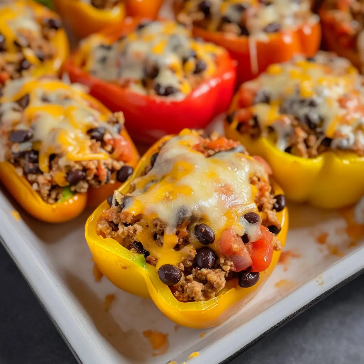 Stuffed Taco Bell Peppers