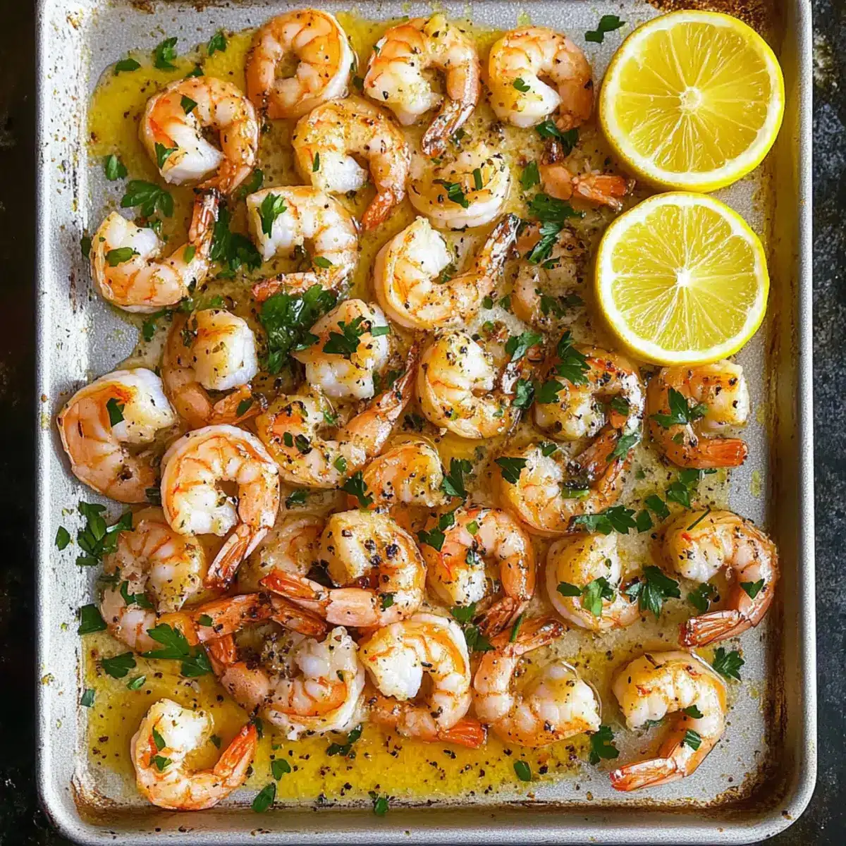 Sheet Pan Garlic Butter Shrimp