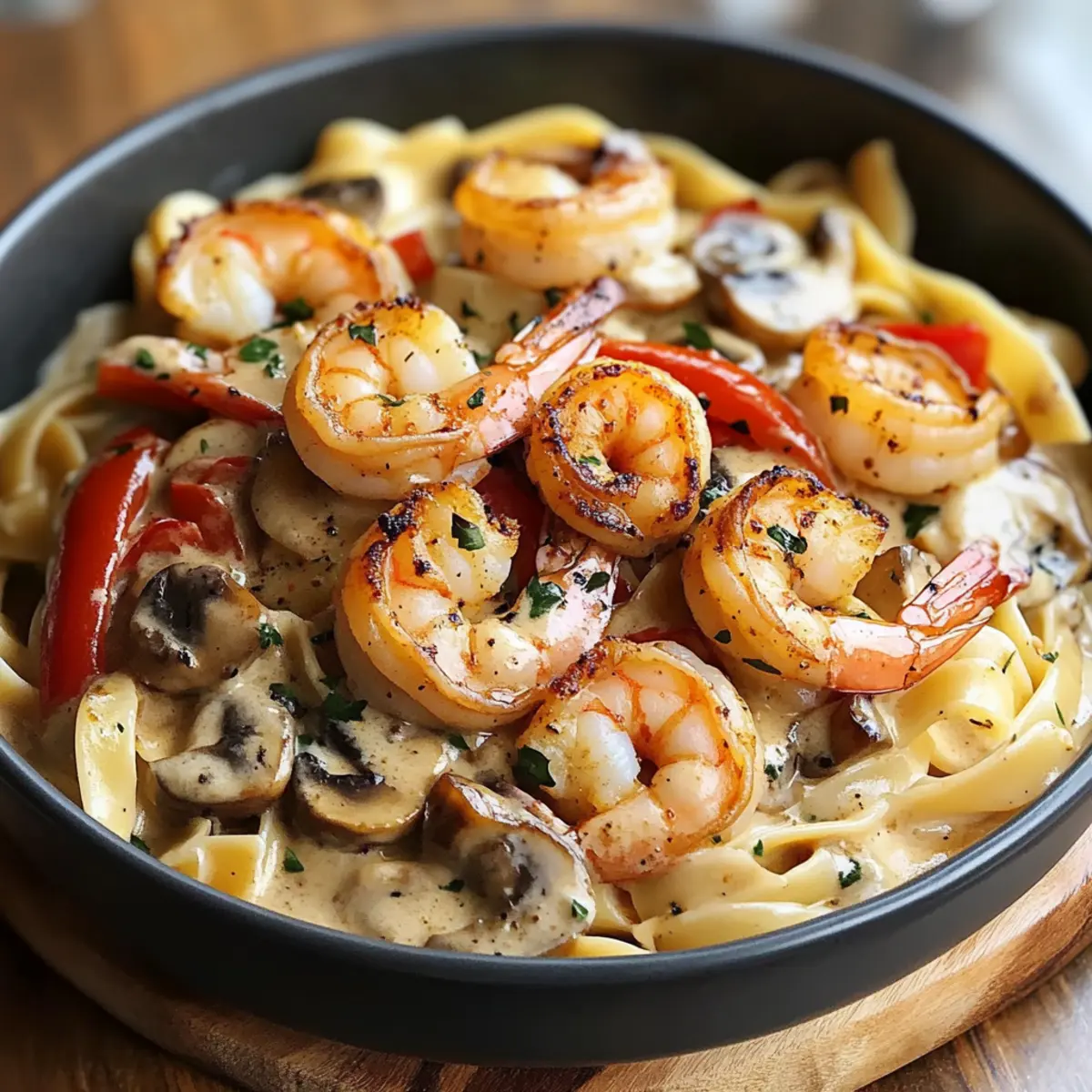 Blackened Shrimp Stroganoff