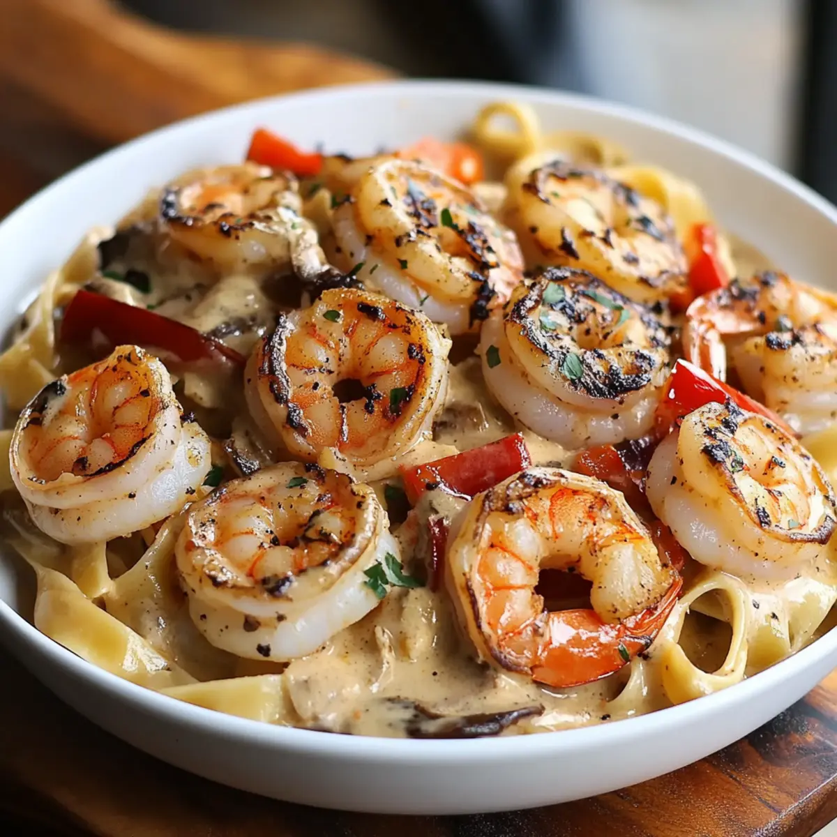 Blackened Shrimp Stroganoff