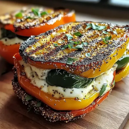 Grilled Veggie & Mozzarella Sandwiches