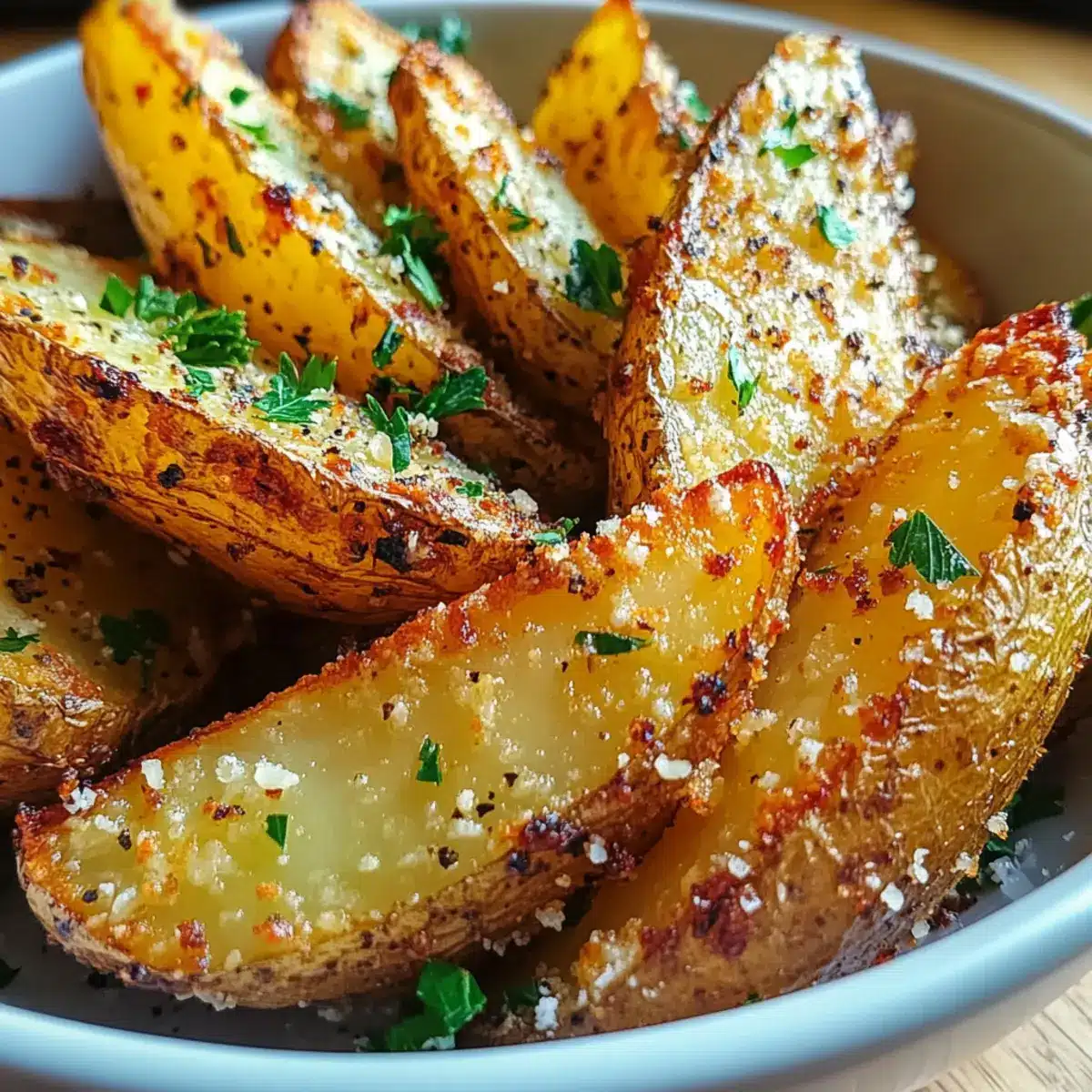 Baked Garlic Parmesan Potato Wedges