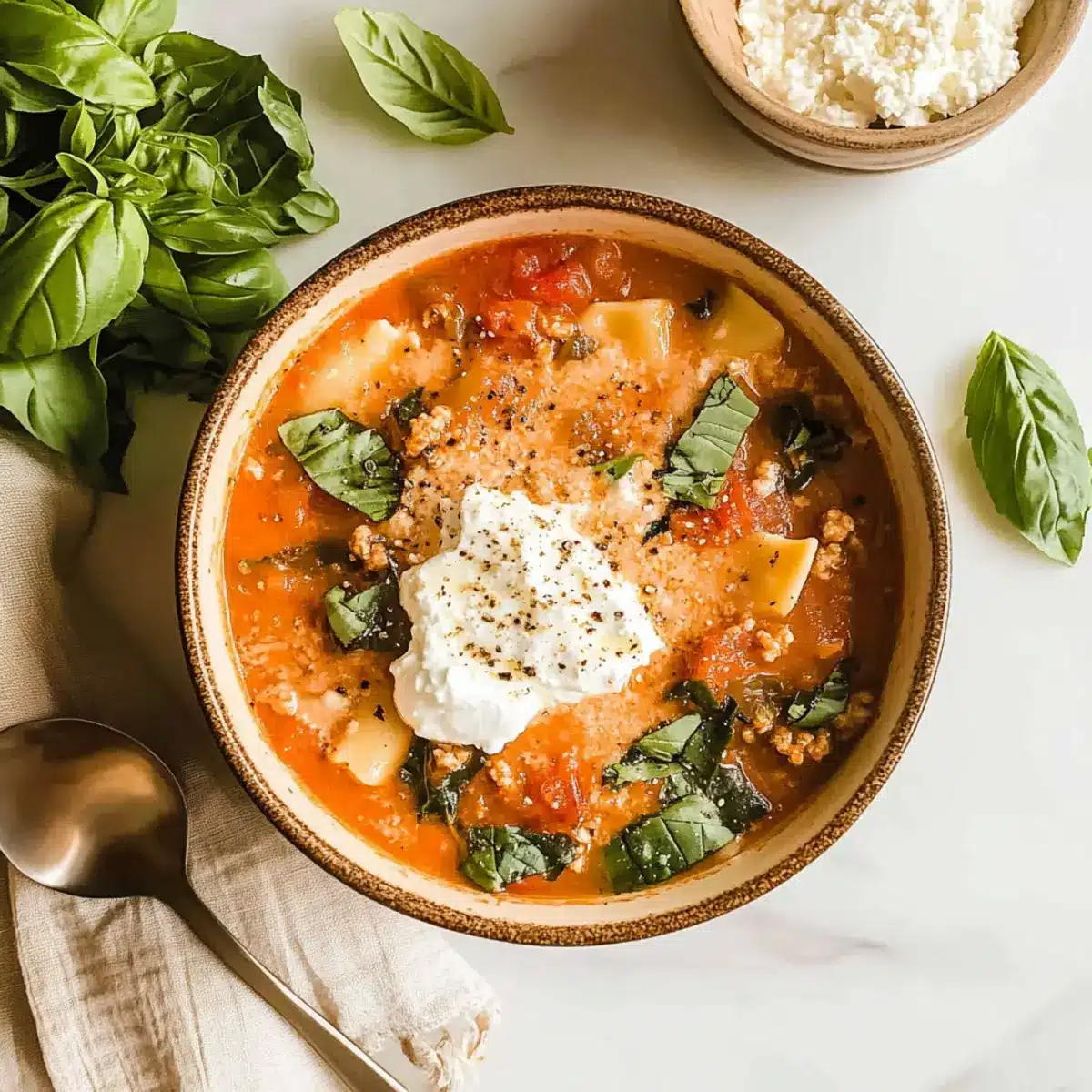 Creamy Lasagna Soup