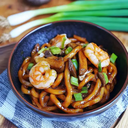 Yaki Udon with Shrimp