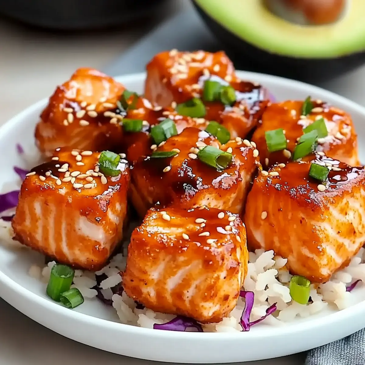 Bang Bang Salmon Bites Bowls
