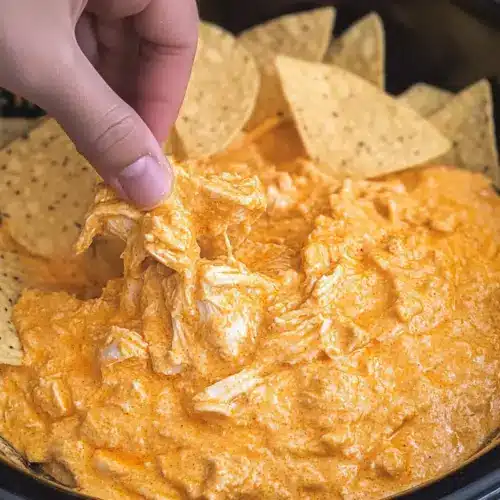 Crockpot Buffalo Chicken Dip