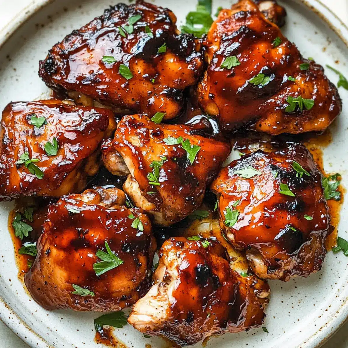 Caramelized BBQ Chicken Thighs