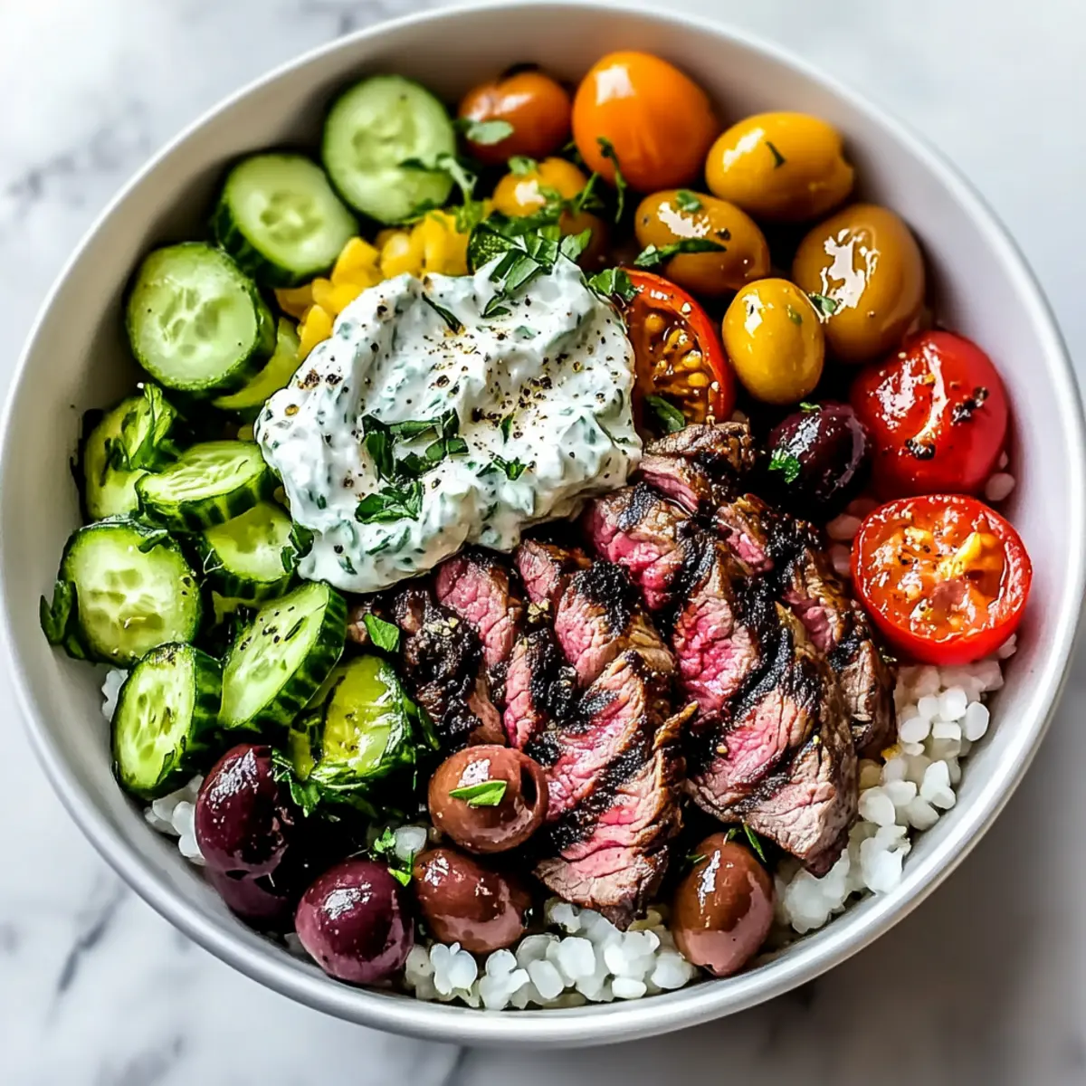 Mediterranean Steak Bowl