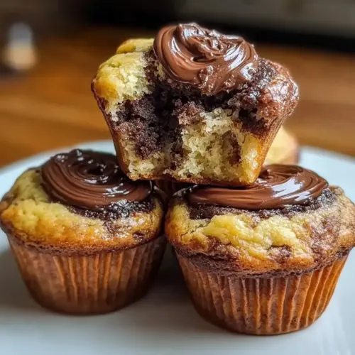 Nutella Banana Swirl Muffins