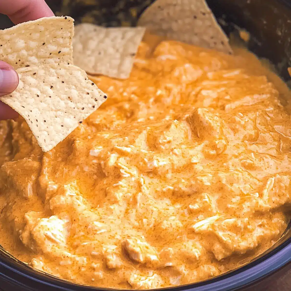 Crockpot Buffalo Chicken Dip