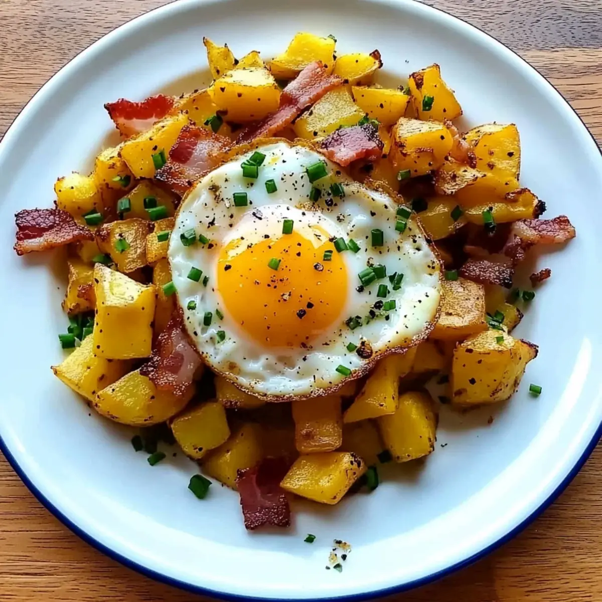 Bacon, Egg, and Potato Hash