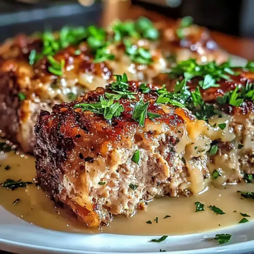 Garlic Parmesan Chicken Meatloaf
