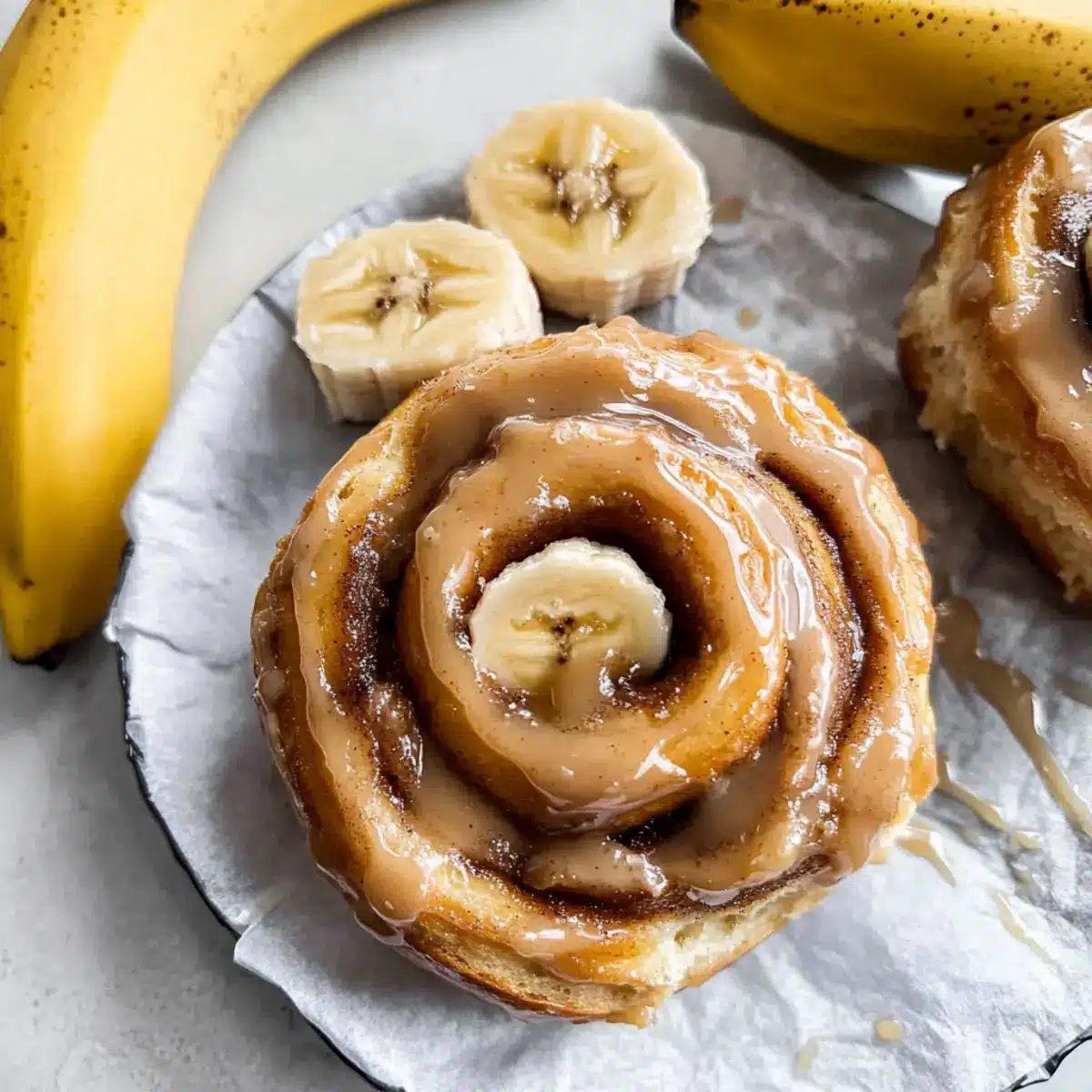 Peanut Butter Banana Cinnamon Rolls