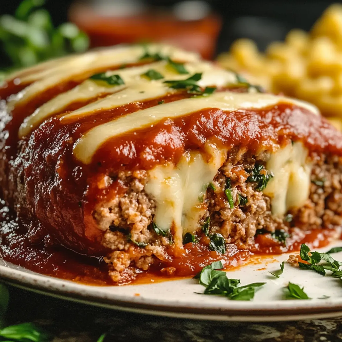 Stuffed Italian Meatloaf