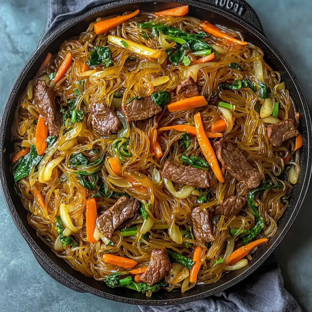 Korean Stir-Fried Glass Noodles