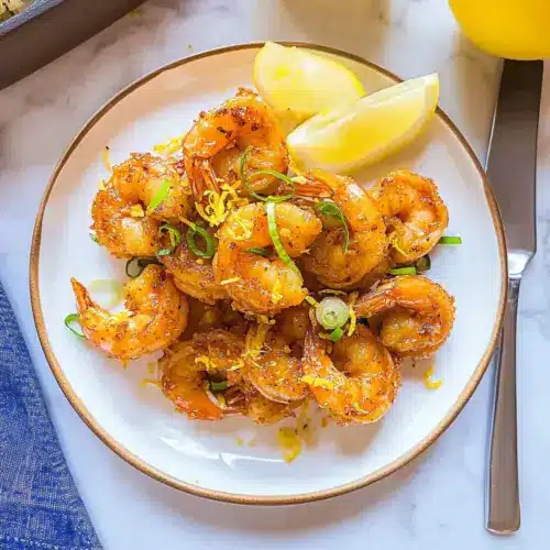 Crispy Shrimp with Hot Honey Lemon Pepper