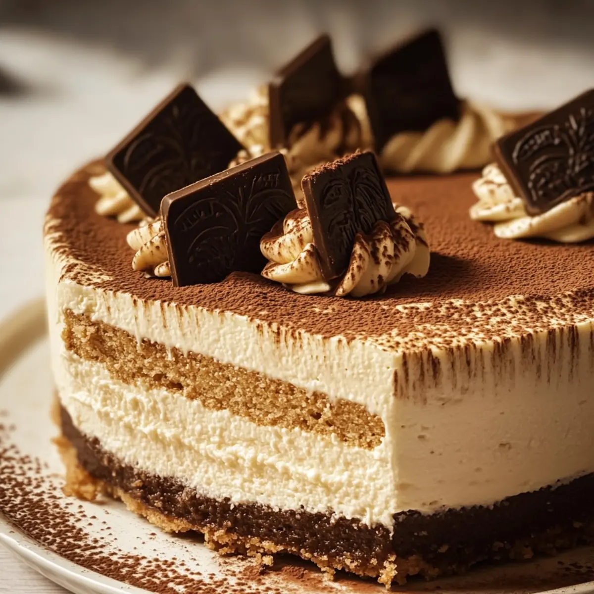 Tiramisu Cold Brew Coffee Cheesecake