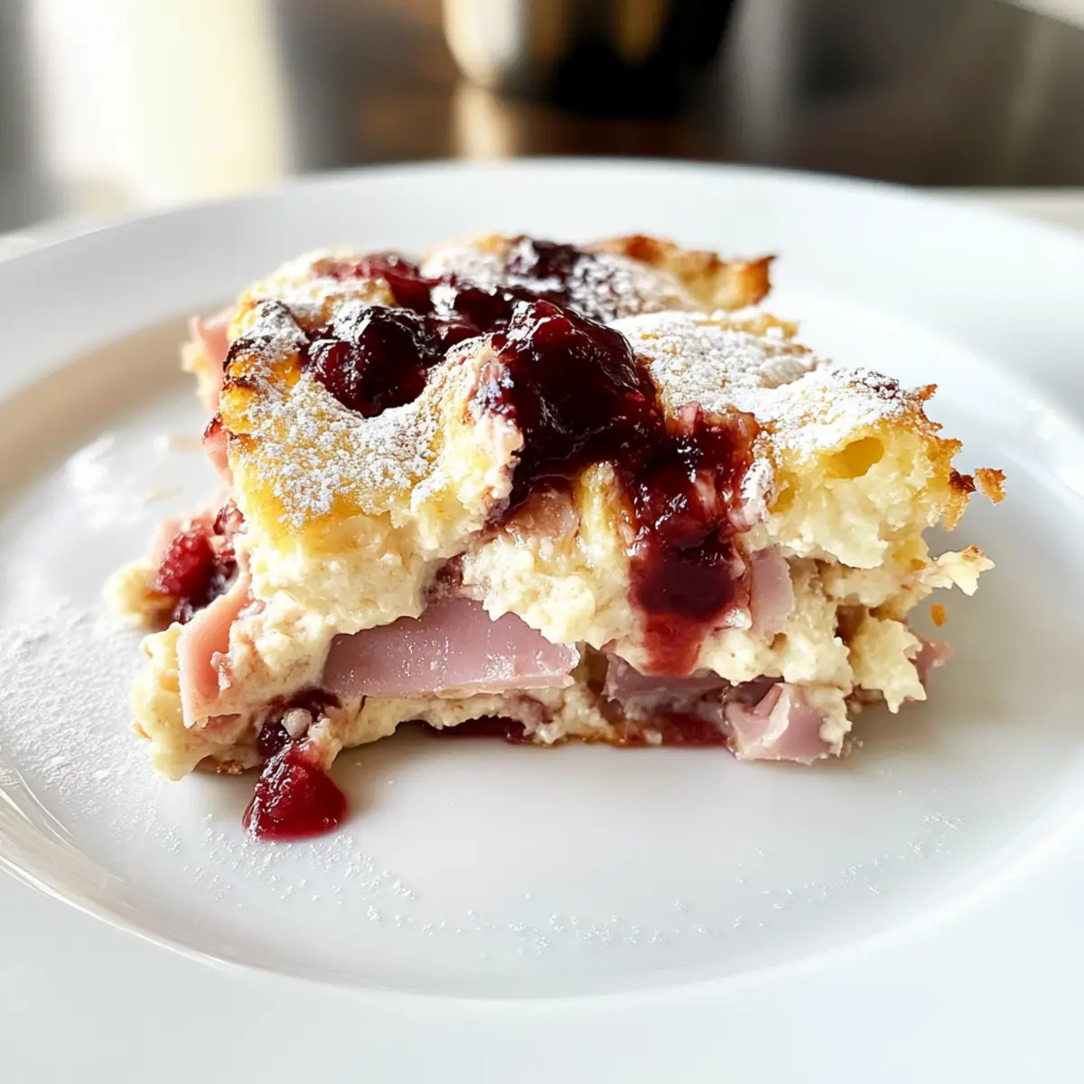 Monte Cristo Breakfast Casserole