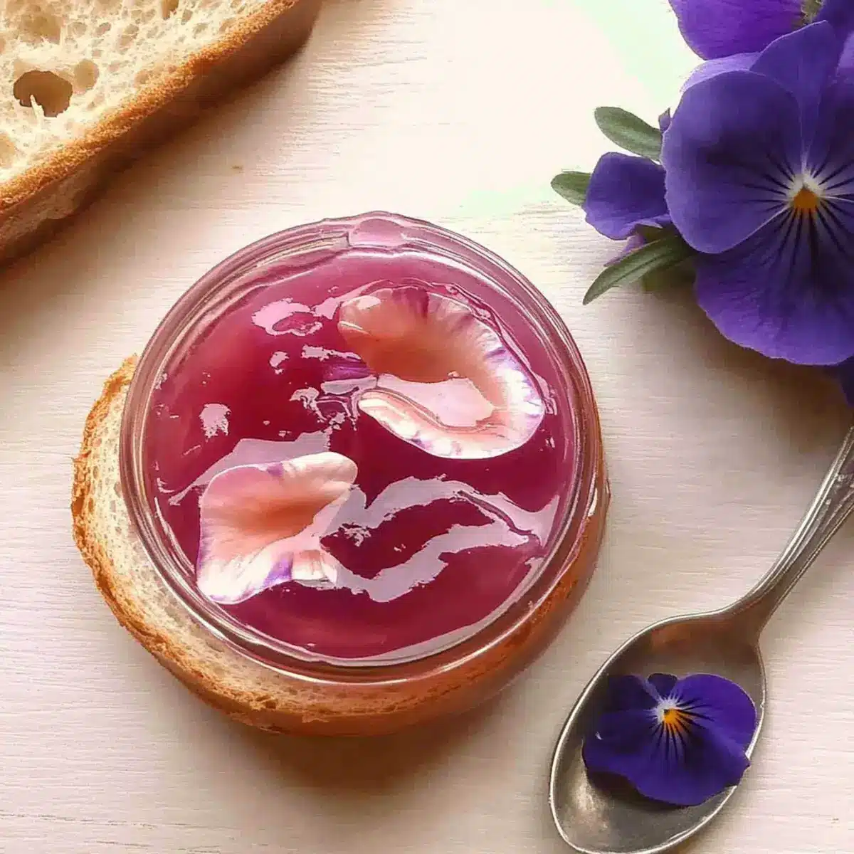 Wild Violet Jelly: Springtime in a Jar
