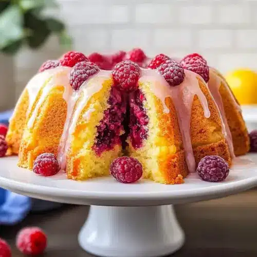 Lemon Raspberry Bundt Cake