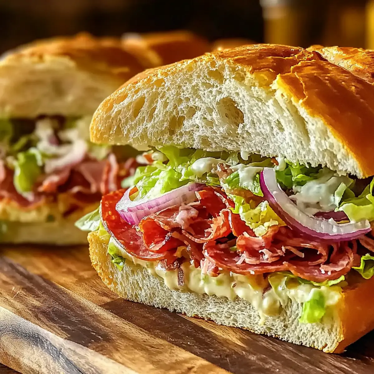 Italian Grinder Salad Sandwich