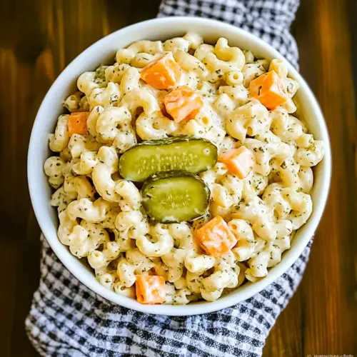 Dill Pickle Pasta Salad