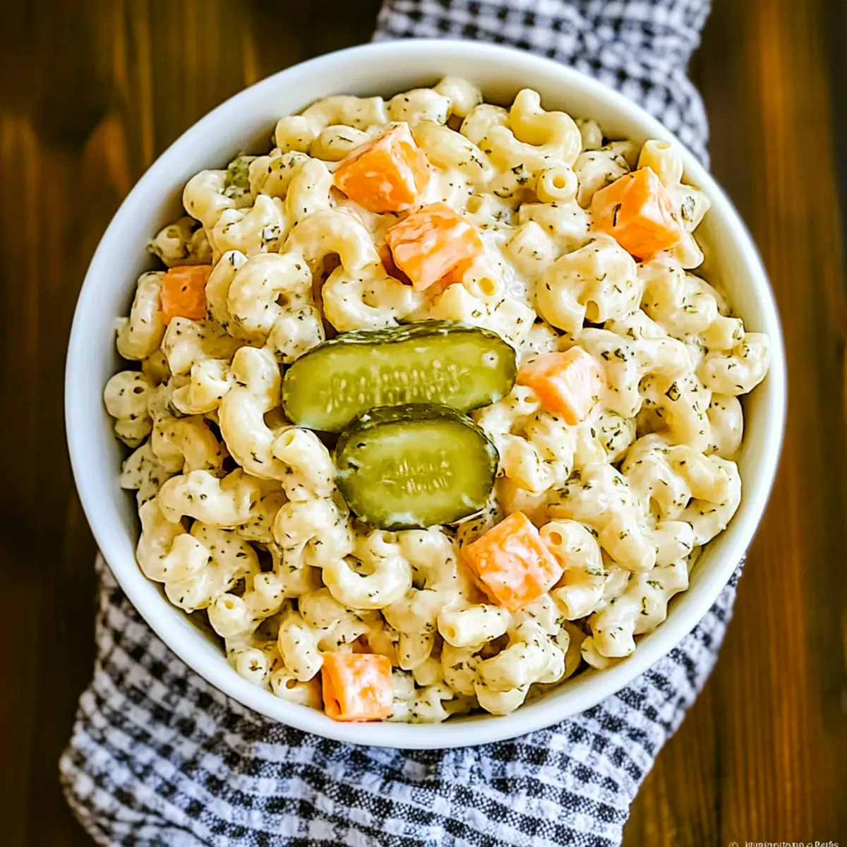 Dill Pickle Pasta Salad